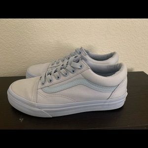 Light blue old skool vans kids size 5.5